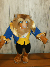 Disney Mattel Beauty and the Beast Plush Vintage 1992 14 Inch Beast Stuffed Doll