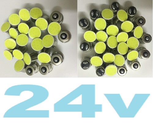 🚚 24v ✅ HGV TRUCK LORRY TRACTOR WHITE LED BULBS 6000k 🚜 1156 1167 507 233 T4W - Picture 58 of 79