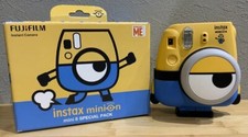 FUJIFILM Minion instax mini8 instant camera instax instant film w/box Working