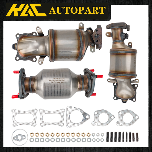 For 20092015 HONDA PILOT 3.5L Complete Catalytic Converters BANK1 BANK 2 & REAR eBay