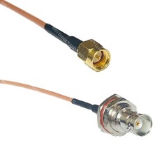 RG316 SMA MALE to BNC FEMALE BIG BULKHEAD Coax RF Cable USA-Ship