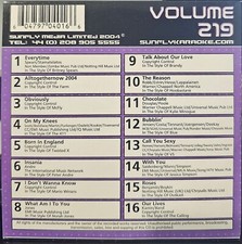 SF219   SUNFLY KARAOKE CDG VERY RARE, NOT SOLD IN THE USA LOT UK