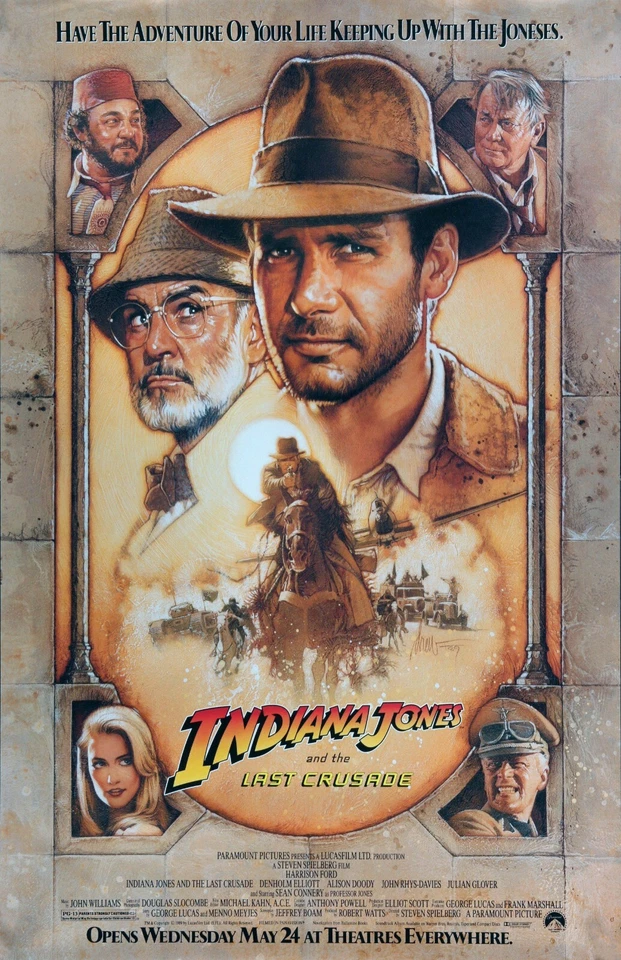 Indiana Jones and the Last Crusade movie poster (b) : 11 x 17 inches