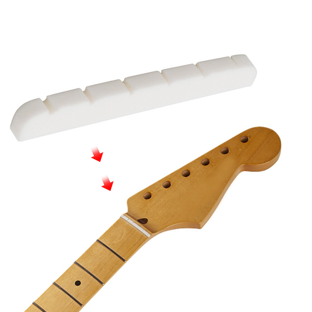 2Pcs Compact Bone Nut Electric Guitar Strat 42mm for Stratocaster