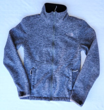 The North Face Women's Fleece Grey Long Sleeve Jacket Full Zip Sz XS