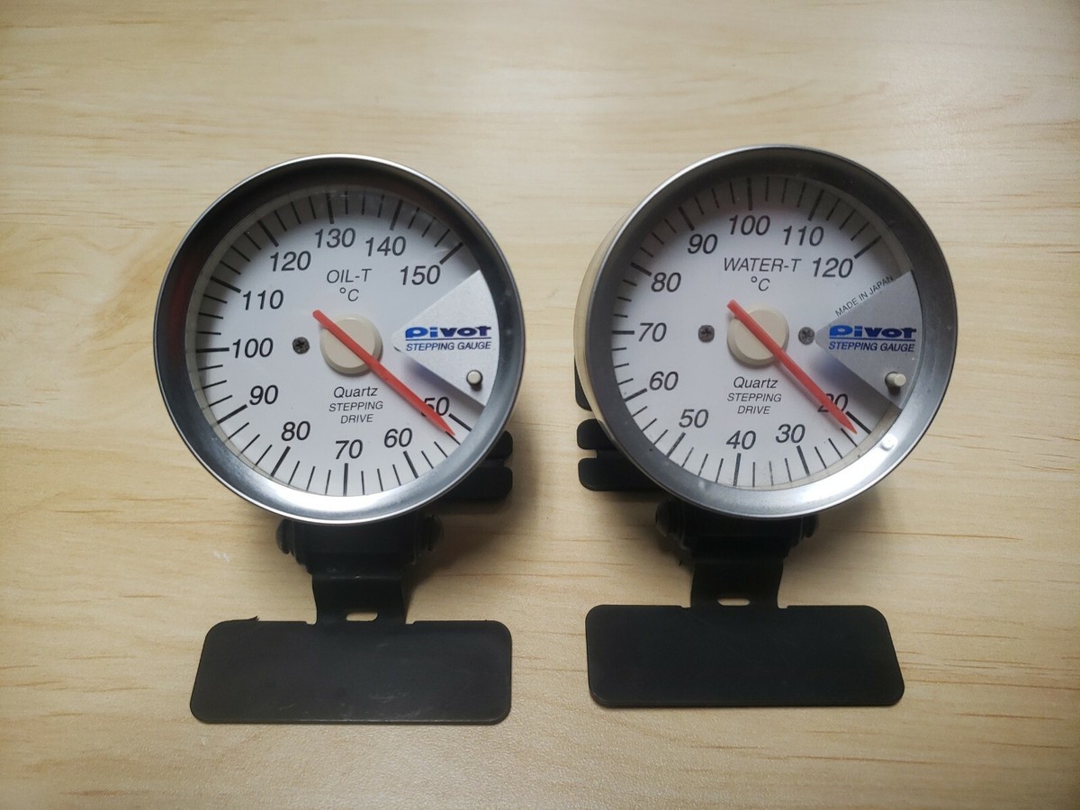 PIVOT SG QUARTZ GAUGES OIL TEMP WATER TEMP | eBay