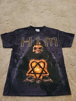 HIM Rock Band Goth Shirt Heartagram 