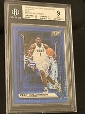 2019 Zion Williamson The National VIP Party Blue SP 11/15 Duke RC BGS 9