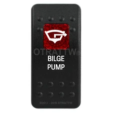 OTRATTW Carling Technologies Contura II Rocker only, BILGE PUMP, RED LENS