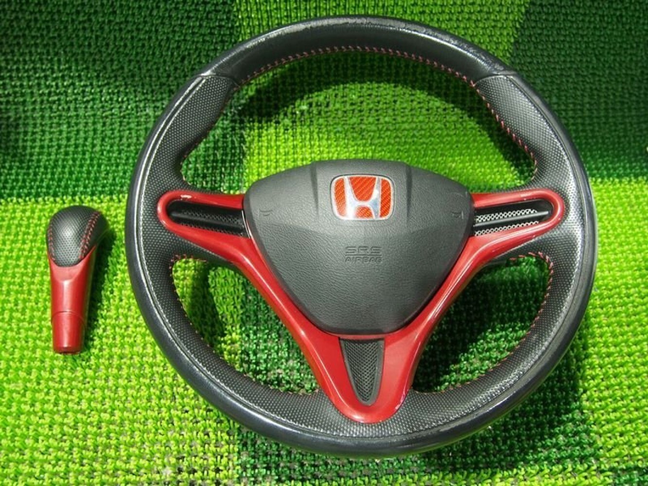 Honda GE8 GE9 Fit RS Genuine Option Modulo Leather Steering Shift Knob