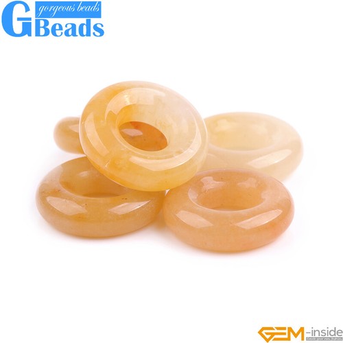 Donuts Chakra Semi Precious Scraping Beads Jewelry Making Beads 15" 3pcs 20mm - Picture 87 of 88