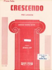 Crescendo Piano Solo Per Lasson 1968 Arthur Zepp Pro Art 458