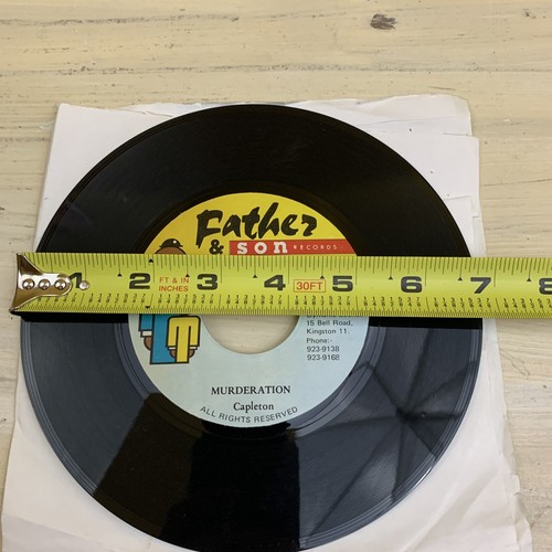 MIKEY & TONY, MURDERATION - Capleton, Version, 7” Dancehall Jamaica Vinyl Record - Imagen 5 de 5