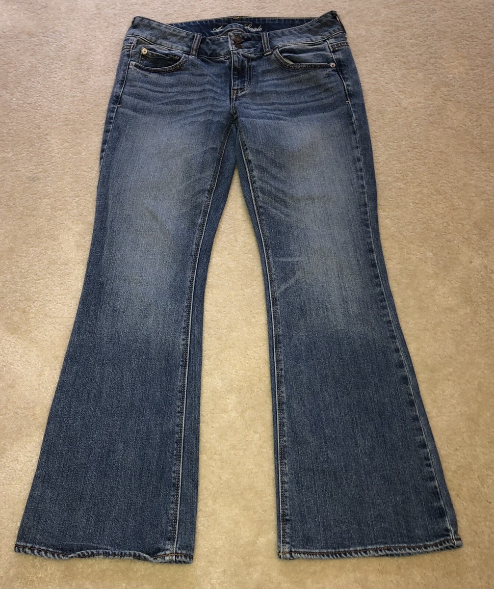 Vintage American Eagle Stretch Artist Jeans Low Rise Flare 2000s  