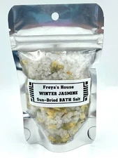 WINTER JASMINE Sun-Dried Organic Luxury Bath Salts/Love/Stress Relief/Soothing 