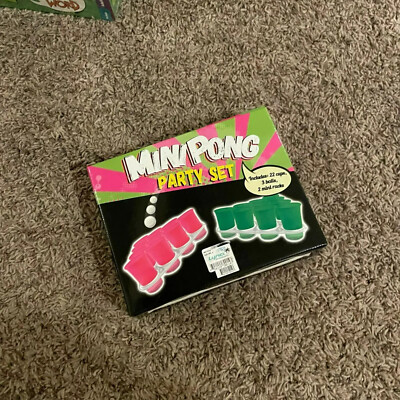 Mini Pong - Bring The Party Anywhere Game NWT