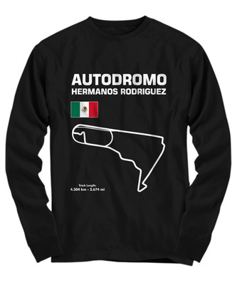 Autodromo Hermanos Rodriguez Circuit Mexico - Long Sleeve Tee
