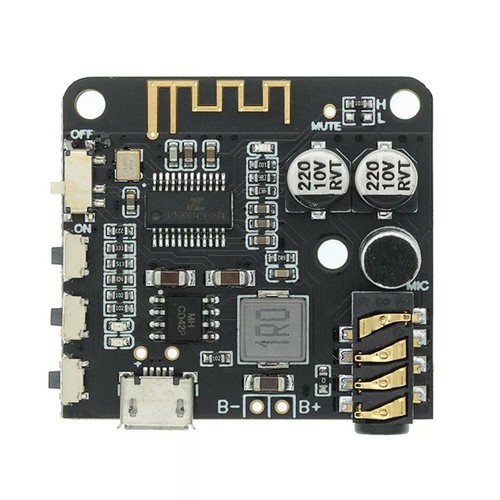 MODULO Bluetooth 5.0 Pro Mini RICEVITORE audio stereo wireless microfo custodia - Photo 2/6