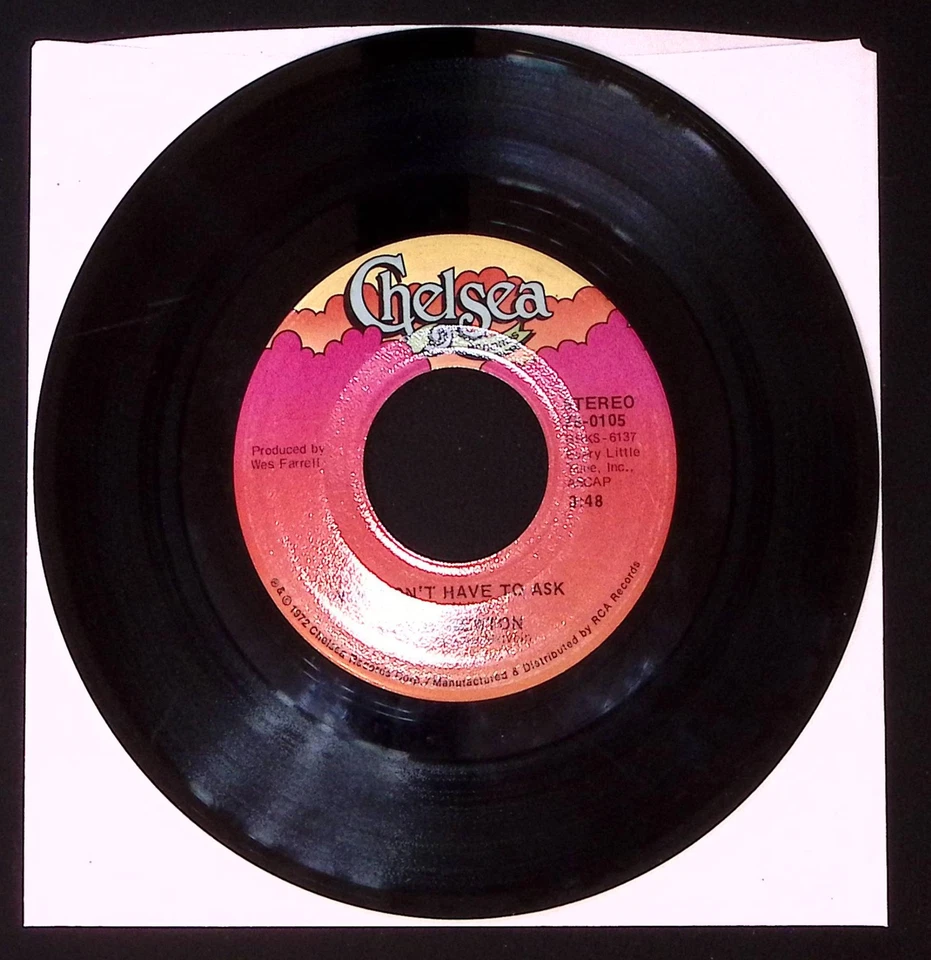 WAYNE NEWTON YOU DON'T HAVE TO ASK/CAN'T YOU HEAR THE SONG?/C VINYL 45 VG 34-39 Foto 2 de 2