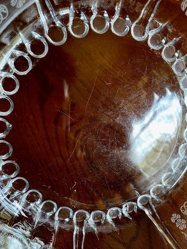 Fostoria Glass Flower Basket Depression Era Elegant Glass Flared Bowl 12.5 - Picture 8 of 10