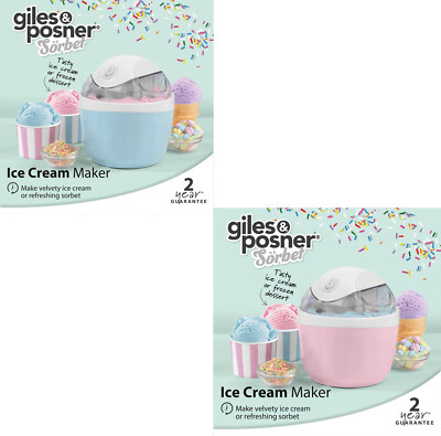 Giles & Posner Elektrische Eismaschine Tiefkühl Dessert Maschine Sorbet - 0,5Ltr