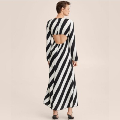 MANGO MAXI STRIPED DRESS,SIZE XS | eBay