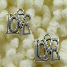 210 Pcs Tibetan Silver Love Charms Pendant 15X13MM S042 DIY Jewelry Making