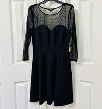 IMNYC Isaac Mizrahi Women's Bateau Neck Seamed Fit & Flare Dress, Size-6