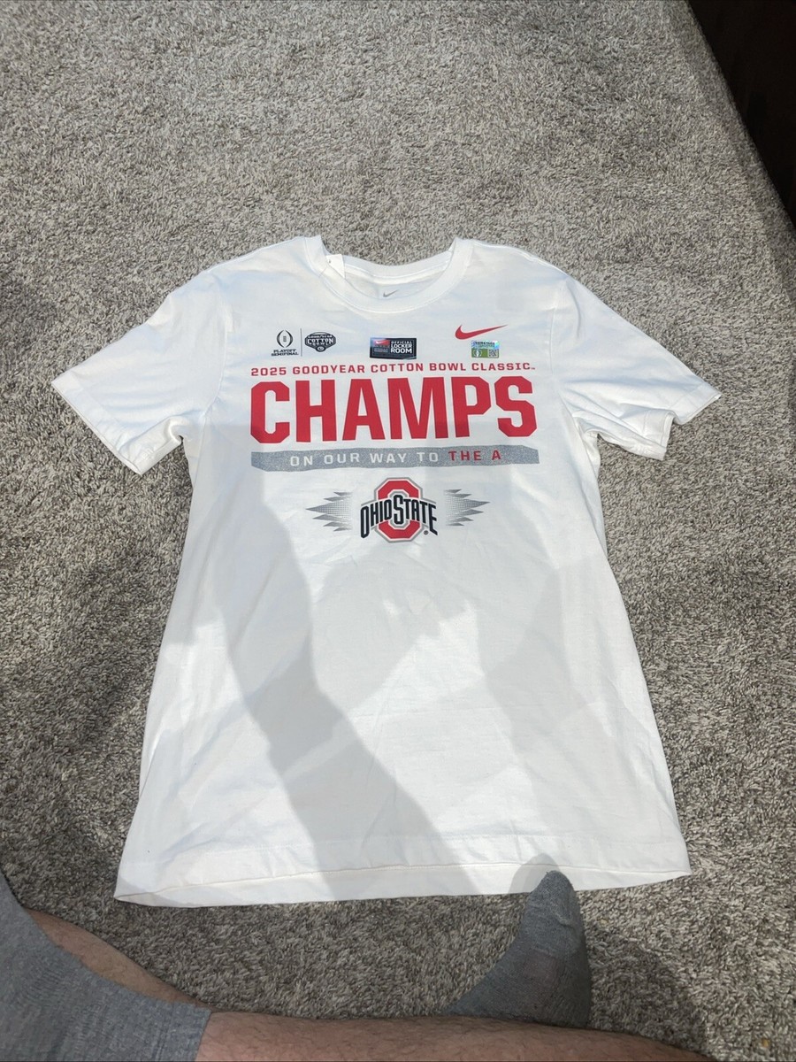 OSU Ohio State Buckeyes CFP 2025 Cotton Bowl Champions Locker Room