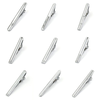 Beydodo Krawattenklammer Edelstahl - Silber & Rot Für Herren