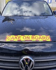 Cake Decorating Tool Accessory MAGNETIC CAKE ON BOARD Removable Magnet Car Sign