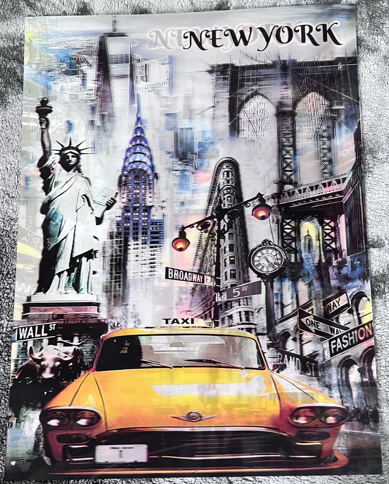 NY-Time square-3D Poster 3DLenticular Effect-2 Images In One - Image 3 of 4