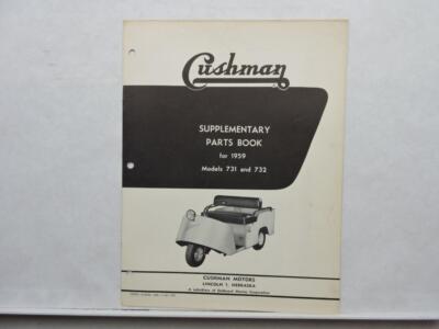 【furemamaページ】 1959 Cushman Supplementary Parts Book Models 731 732 B12271 | eBay