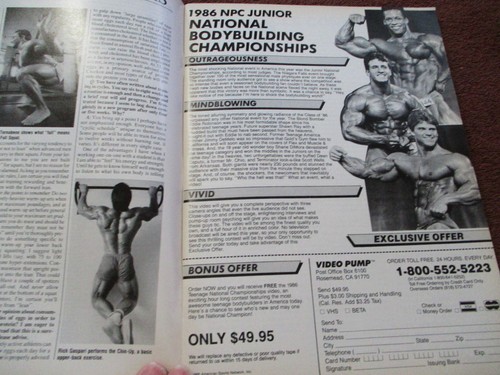 IronMan The World of Body Building Magazine May 1987 Gary Strydom NPC Champ - Picture 4 of 10