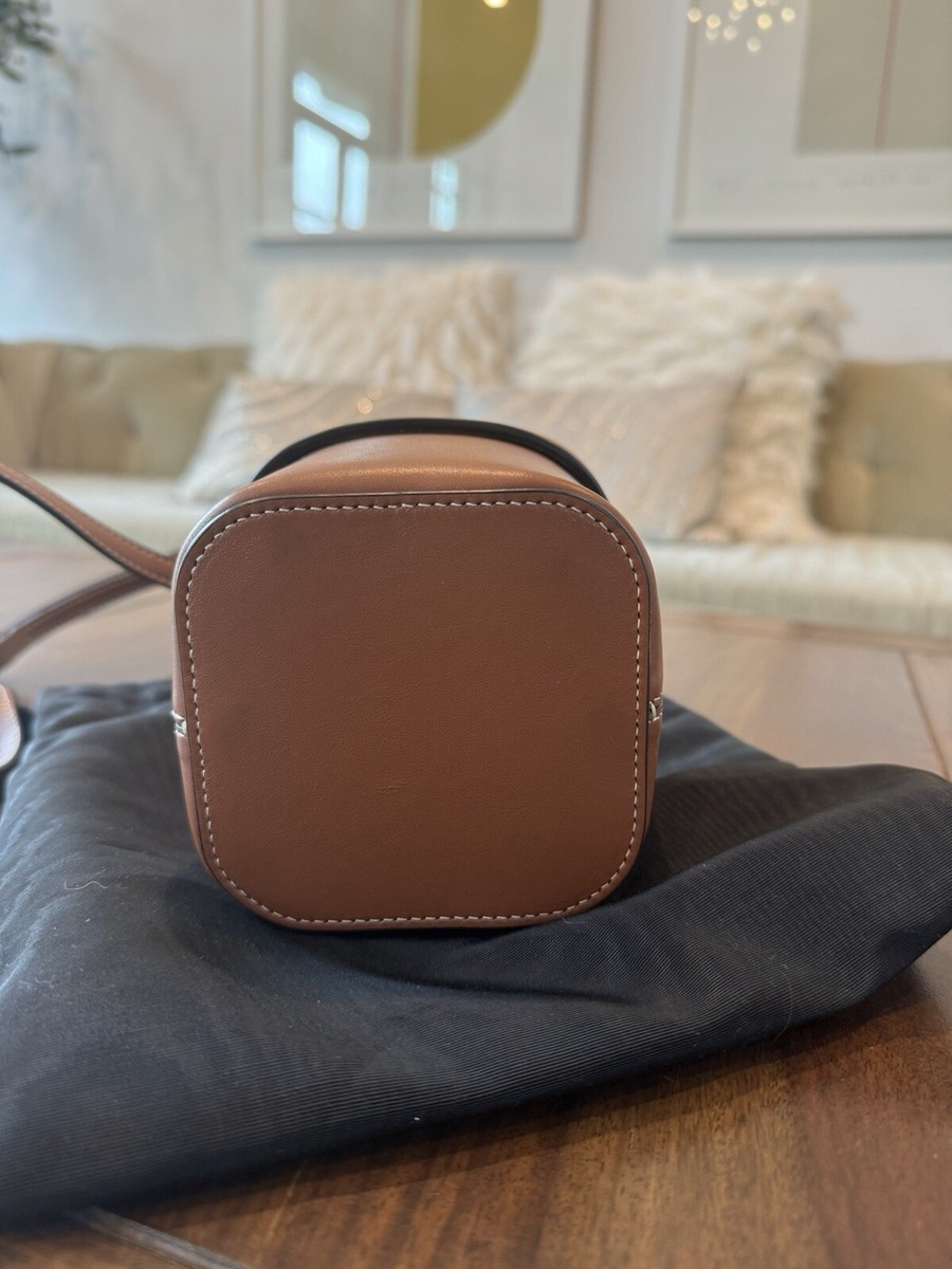 [VIPセール] CELINE セリーヌ Small Box Triomphe バッグ CELINE Triomphe Canvas Calfskin Small Cuir Triomphe Box Tan