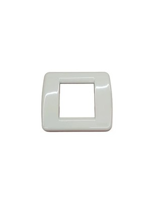 Vimar Rondò Plate 17093.09 in Ivory Metal - For 2 Modules