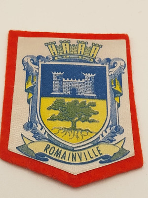 Abzeichen Städte Romainville Konturen rot