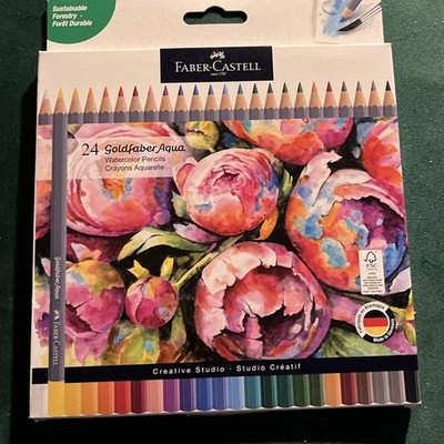 Faber-Castell Goldfaber Aqua Color Pencils 24 Ct New LOOK  