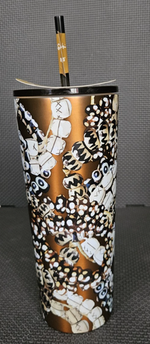 Starbucks Stainless Steel Artist Shade Akanbi Batik Beads Cup, 24oz. NWT FRESHP - Picture 5 of 13