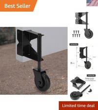360 Swivel Heavy-Duty Gate Caster Wheel - Spring Loaded, Fits All Gate Types