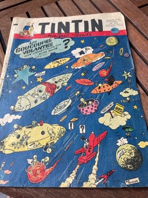 tim und struppi Tintin 204 1952 Cover Bob de Moor Schritte auf dem Mond