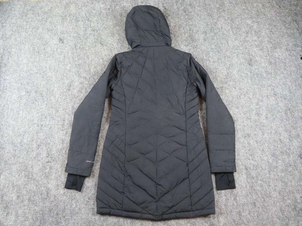 Columbia Jacket Womens XS Black Heavenly Long Omni Heat Insulated Puffer Parka - Image 4 of 4