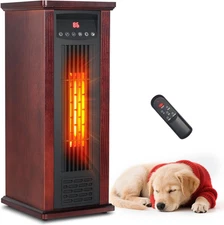 Lifeplus 1500W Electric Infrared Space Heater, Quartz Heater for Indoor Use, Tip