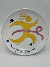 1999 Ft Worth Susan G. Komen Race For The Cure DERUTA Collector's Plate Signed