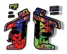 FOX 40 Rhythm 2021 Fork Decals Suspension Sticker Adhesive Oil Slick