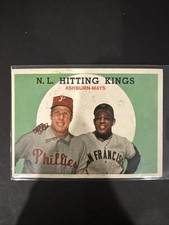 1959 Topps Baseball #317 NL Hitting Kings Mays VG No Creases 