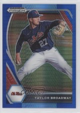 2021 Panini Prizm Draft Picks Blue & Carolina Hyper Taylor Broadway #PDP185 0g45