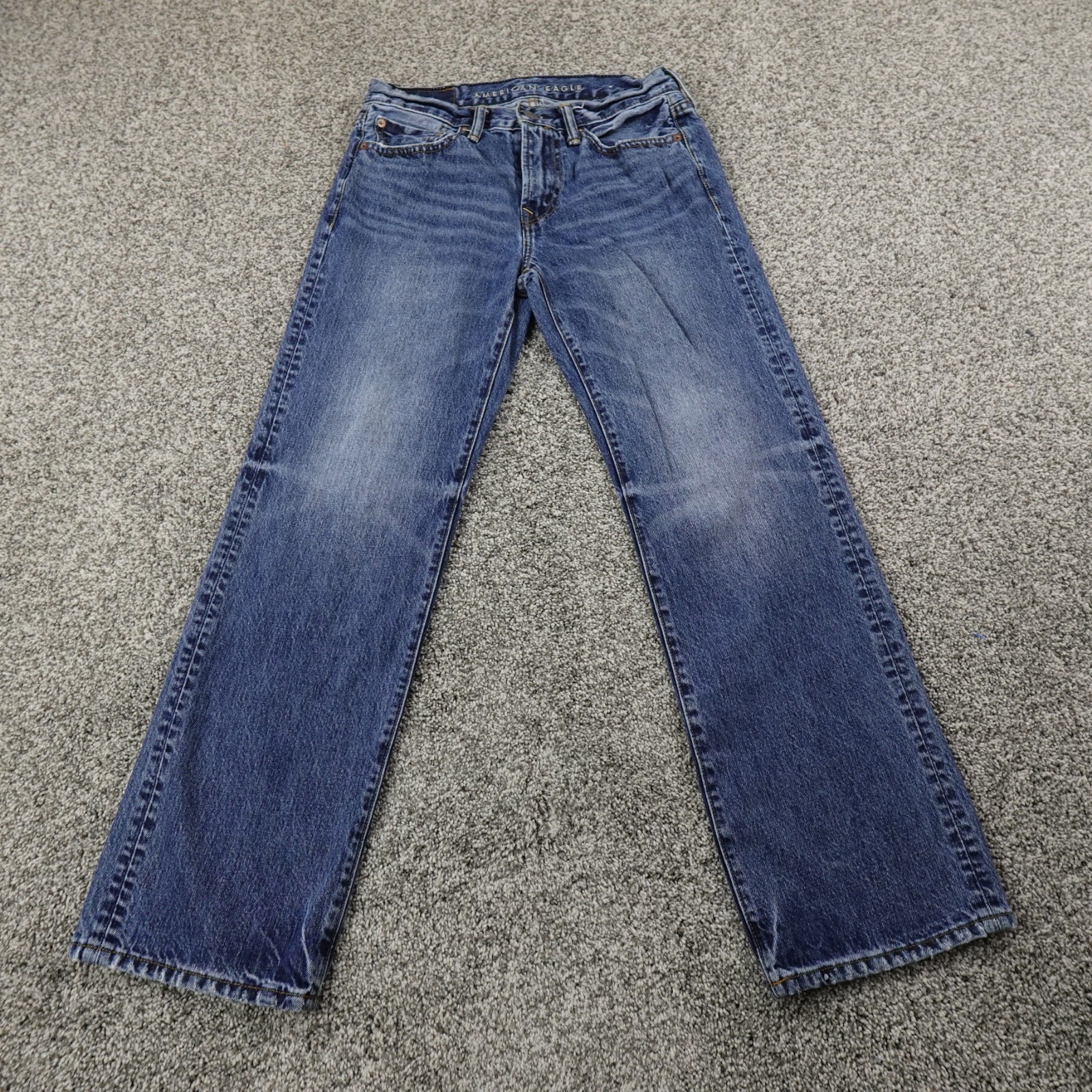 S 28x30 Dark Blue Denim Pants Original Boot Western Y2k