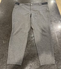 Vera Wang Gray Slacks Stretchy Womens 3xl Straightleg  Stretch Side