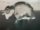 Steuben Art Glass Figurine Sculpture Wall Street Bull 8738 by Joel Smith